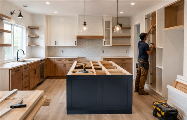 Cabinetry and countertop work