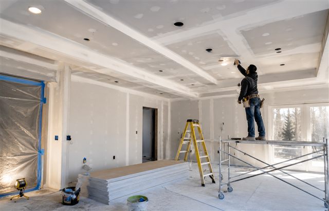 Drywall and ceiling assemblies reconstruction
